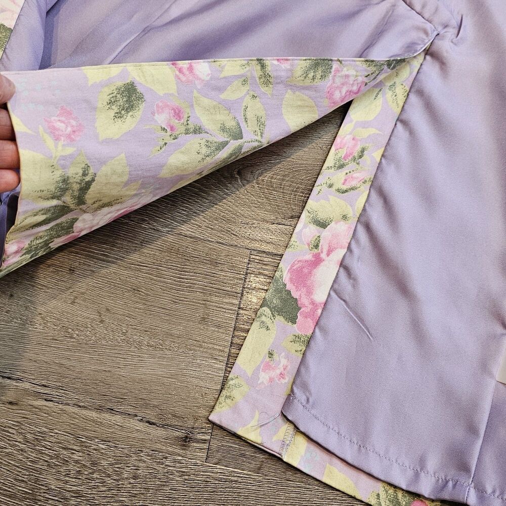 JACLYN SMITH floral spring coat pastel easter blazer jacket pink lilac S - Picture 9 of 12